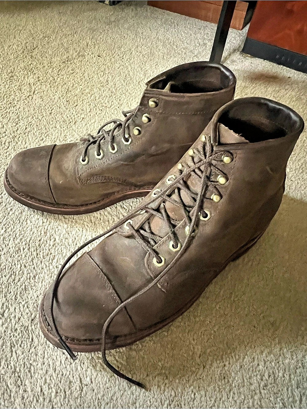 Chippewa and Llbean collaboration boots